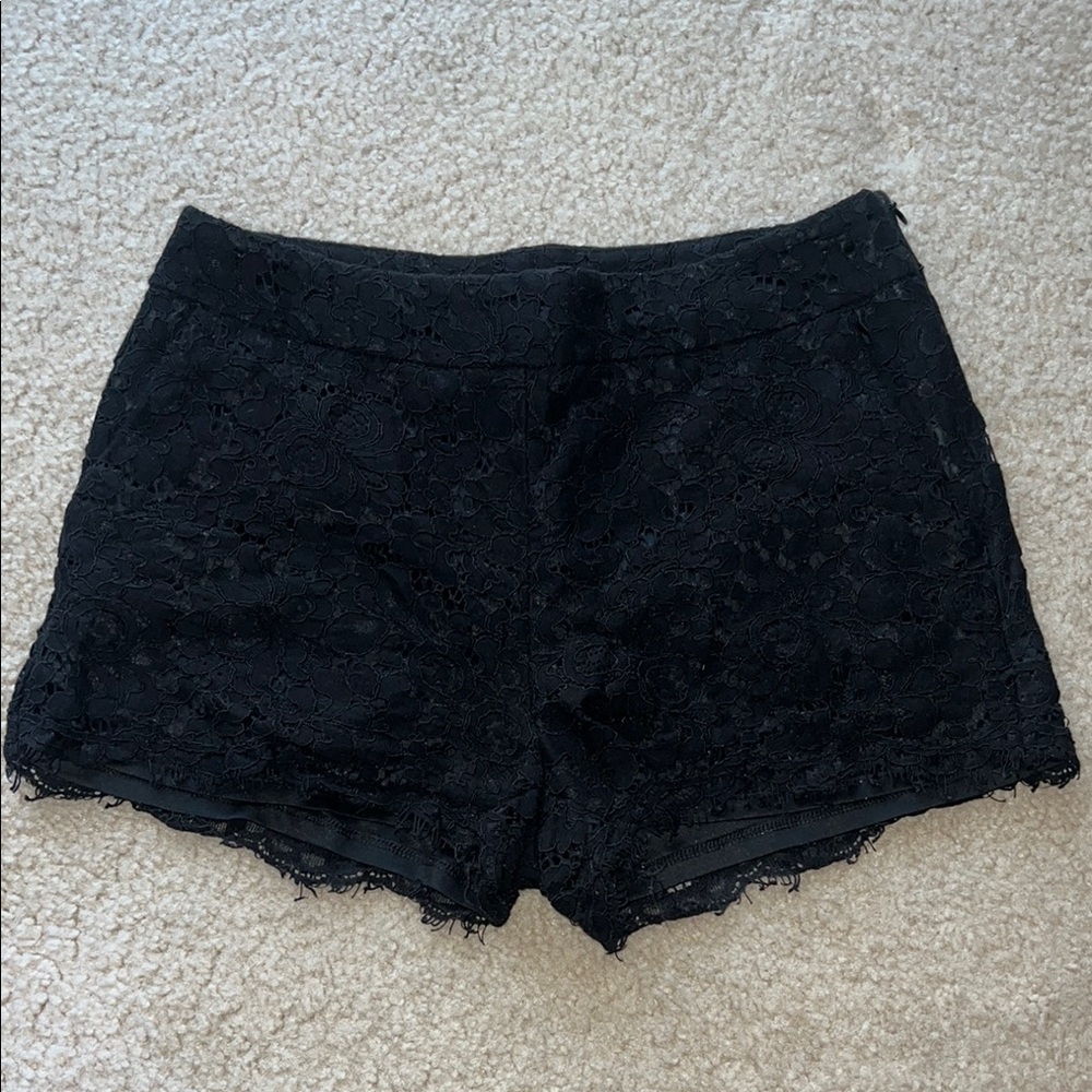 Express Black Lace Shorts